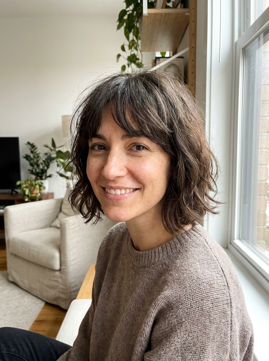 Messy French Bob als Chaotische Kurzhaarfrisuren Inspiration 2026
